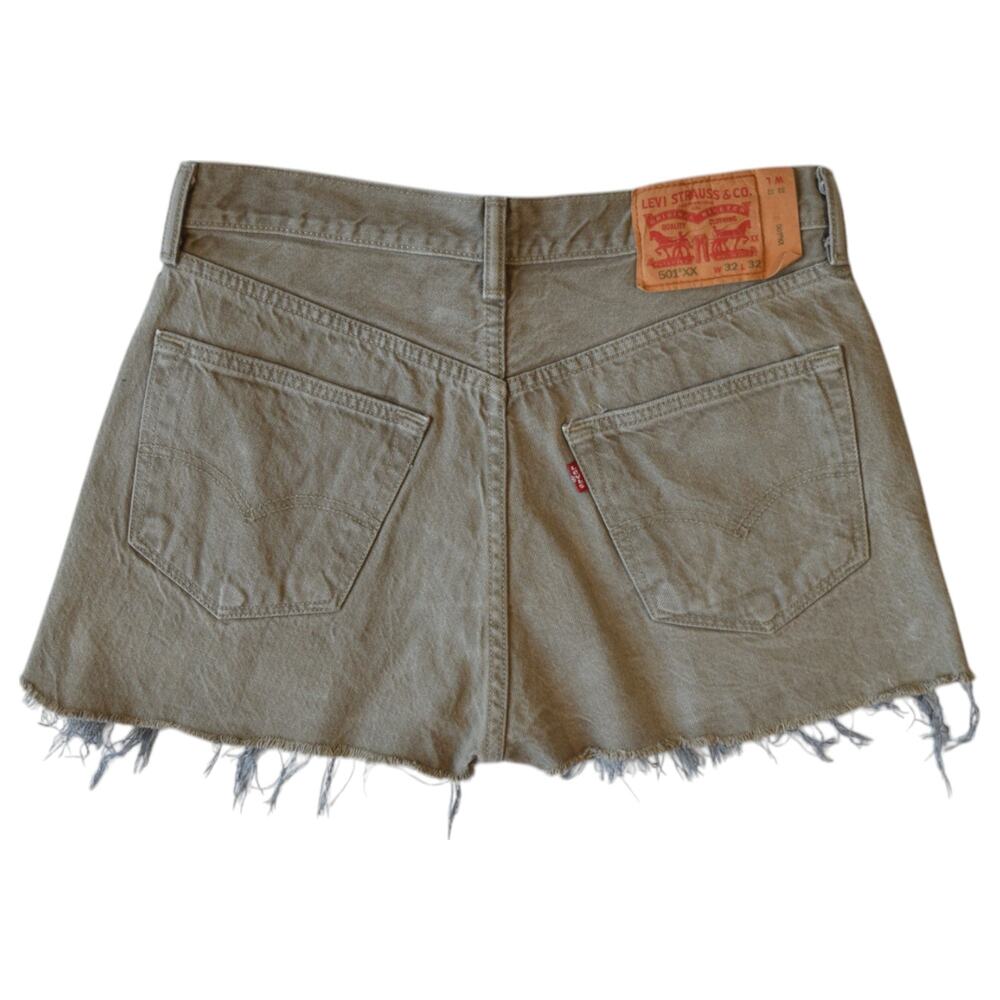 Levis 501 High Rise Cut Off Denim Shorts - Size 32